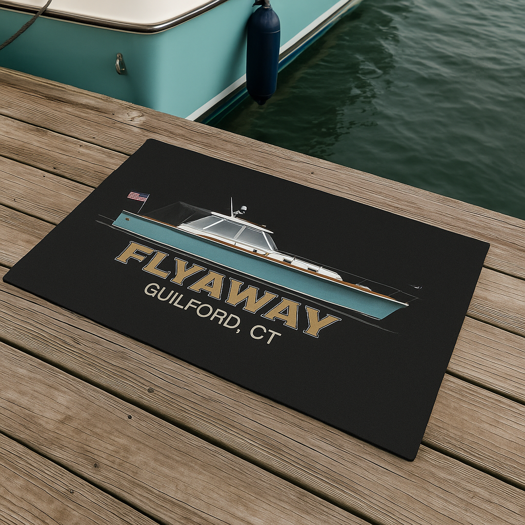 Custom Boat Dock Mat – Personalized Non-Slip Rug for Indoor/Outdoor Use