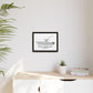 Framed Matte Canvas Art Print