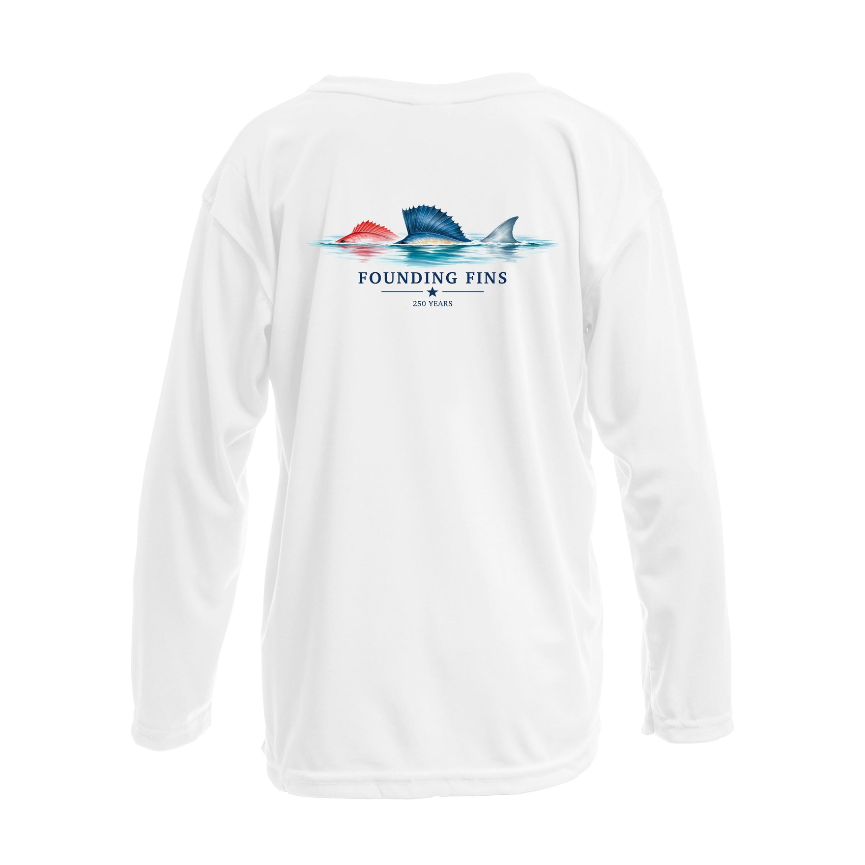 Founding Fins 250 Years – Youth & Toddler UPF50+ Shirt
