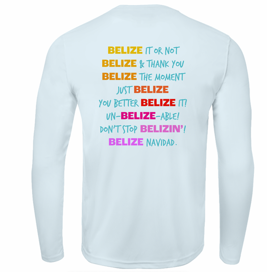 Belize Wordplay Map – UPF50+ Solar Performance Shirt