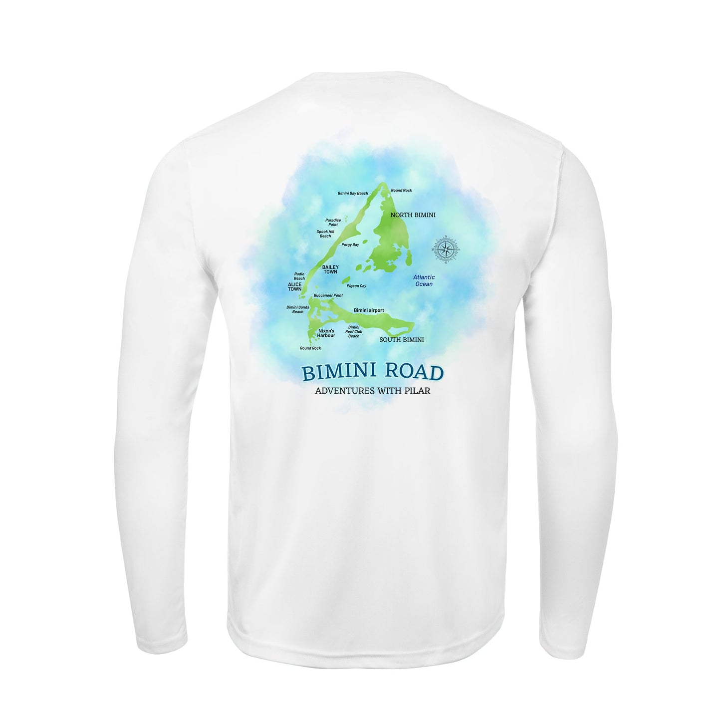 Bimini Watercolor Map | Recycled Solar Performance