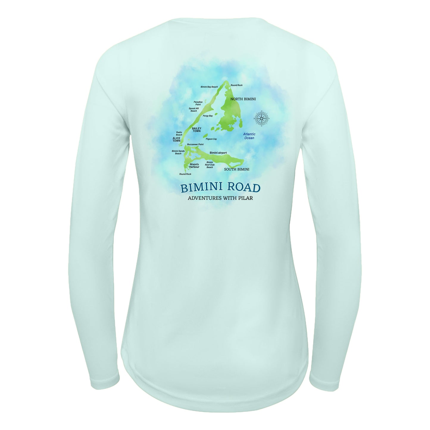 Bimini Watercolor Map | Recycled Solar Performance