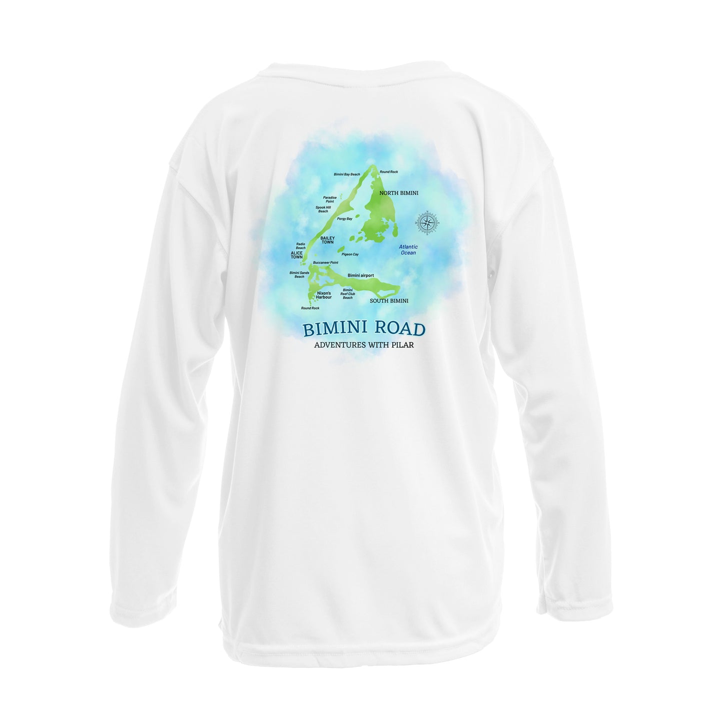 Bimini Watercolor Map | Recycled Solar Performance