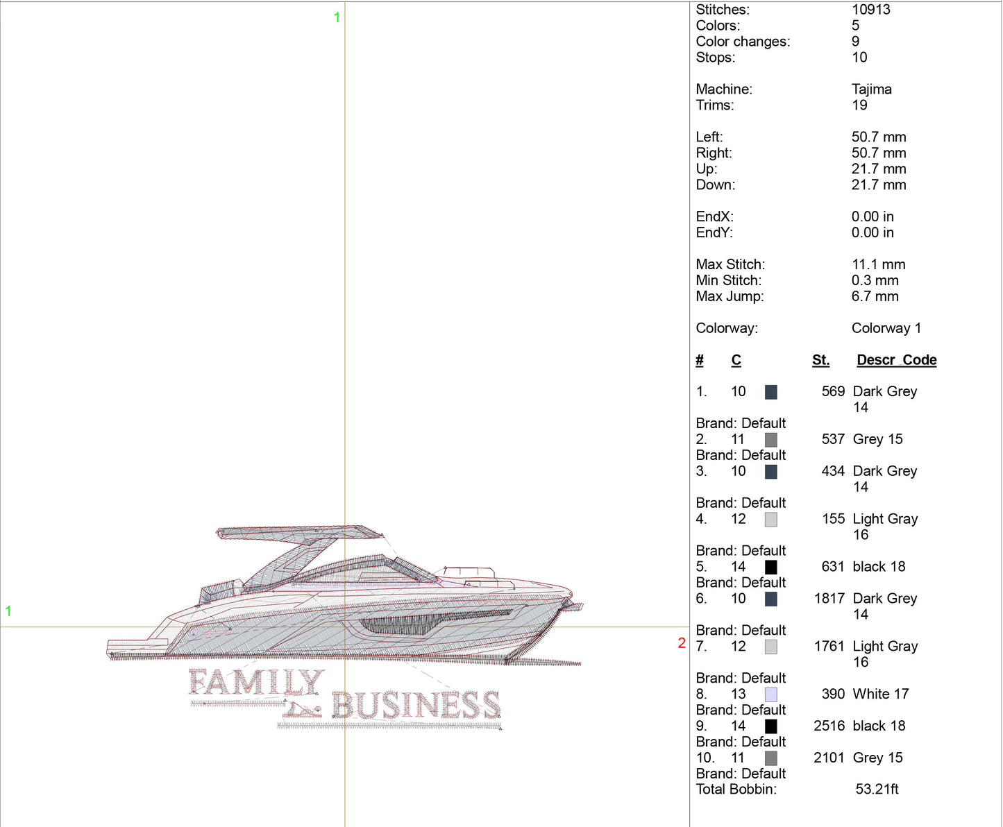 Embroidery digitizing