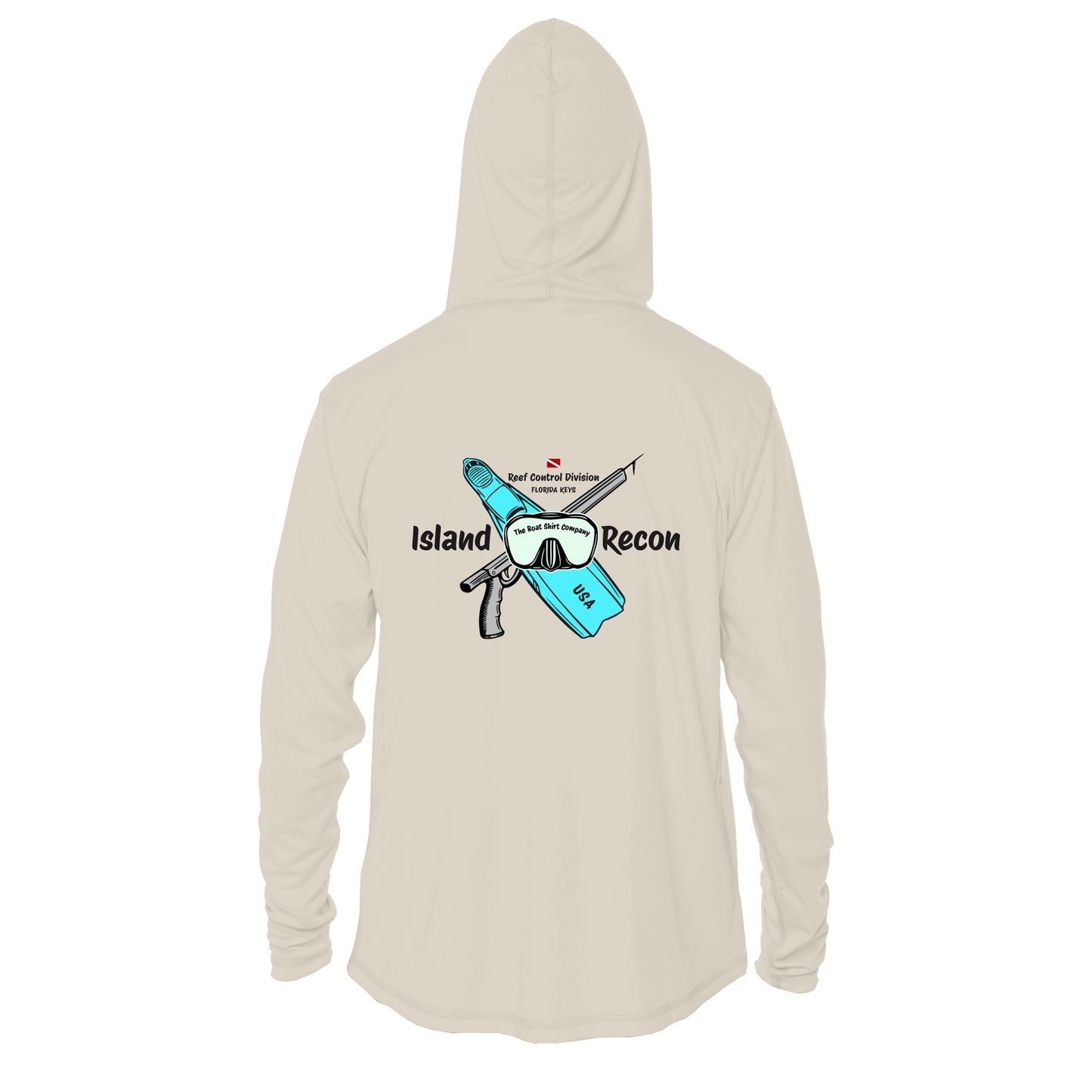 Island Recon UPF 50+ Sun Hoodie – Custom Spear Ops Design