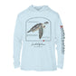 Kemps Ridley Sea Turtle Conservation Status UPF 50+ Sun Protection Hoodie Youth