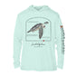 Kemps Ridley Sea Turtle Conservation Status Hoodie | Mens Recycled Solar Performance