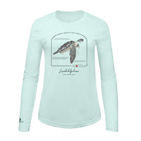 Kemps Ridley Sea Turtle Conservation Status Shirt | Womens Recycled Solar Performance