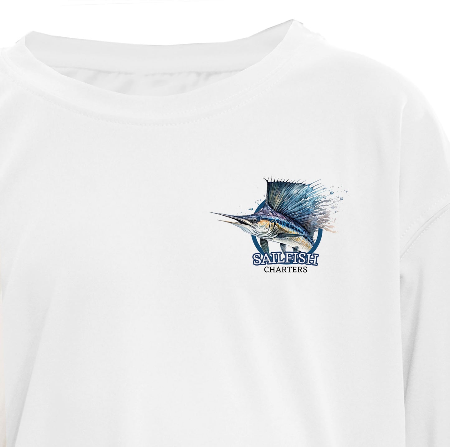 Exuma Sailfish Watercolor Map | Recycled Solar Performance