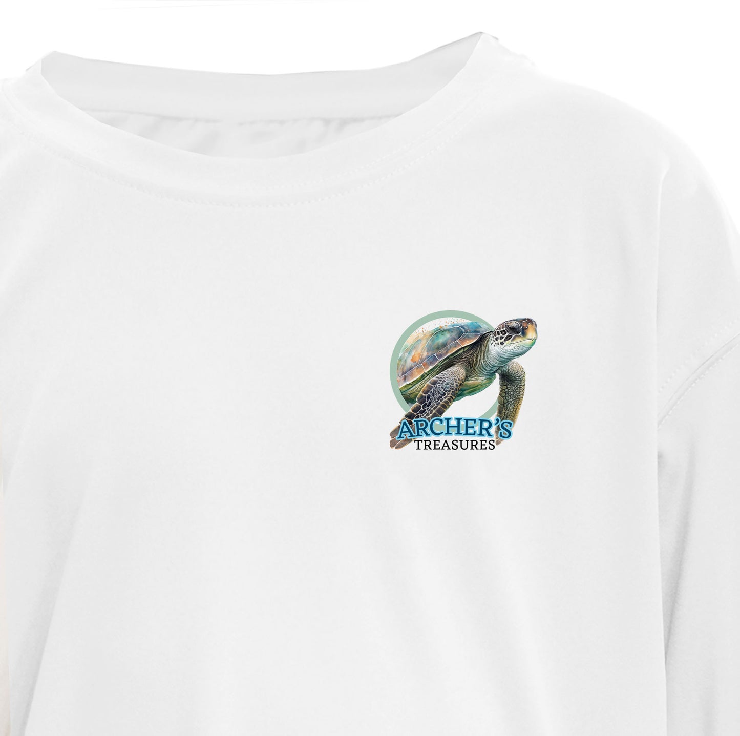 Exuma Sea Turtle Watercolor Map | Recycled Solar Performance