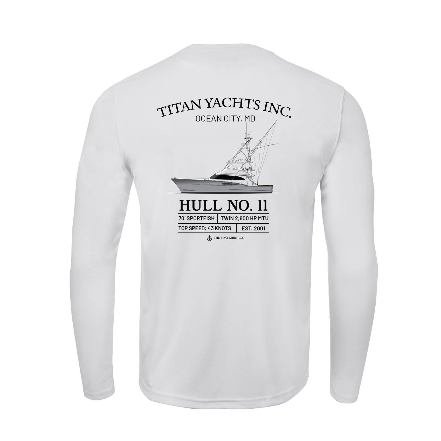 Titan Yachts Legacy Series • Hull No. 11 • UPF50+ Sun Shirt