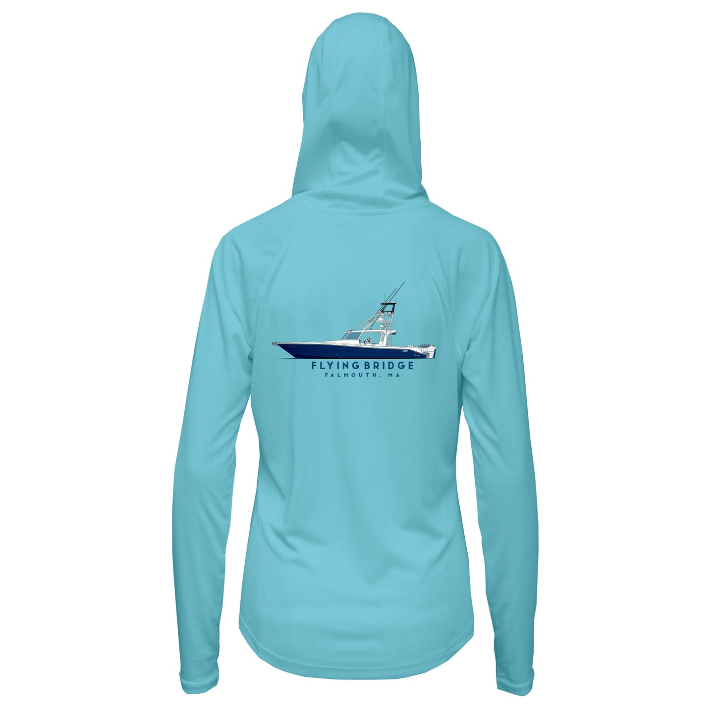 Women’s Custom Hooded Boat Shirt – UPF 50+ Sun Protection | Made from Recycled Water Bottles