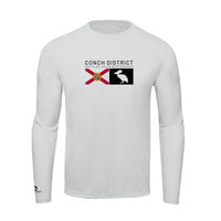 Conch District Florida Flag Logo Tee | Mens Recycled Solar Performance