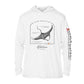 Giant Manta Ray Conservation Status Hoodie | Mens Recycled Solar Performance