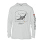 Giant Manta Ray Conservation Status Hoodie | Mens Recycled Solar Performance