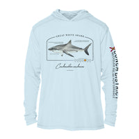Great White Shark Conservation Status UPF 50+ Sun Protection Hoodie Youth