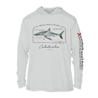 Great White Shark Conservation Status UPF 50+ Sun Protection Hoodie Youth