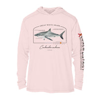 Great White Shark Conservation Status UPF 50+ Sun Protection Hoodie Youth