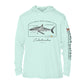 Great White Shark Conservation Status Hoodie | Mens Recycled Solar Performance