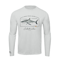 Great White Shark Conservation Status Shirt | Mens Recycled Solar Performance