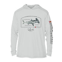 Hammerhead Shark Conservation Status Hoodie | Mens Recycled Solar Performance