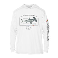 Hammerhead Shark Conservation Status Hoodie | Mens Recycled Solar Performance