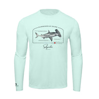Hammerhead Shark Conservation Status Shirt | Mens Recycled Solar Performance