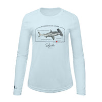 Hammerhead Shark Conservation Status Shirt | Womens Recycled Solar Performance
