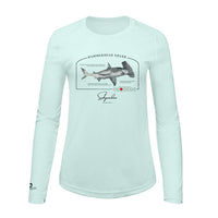 Hammerhead Shark Conservation Status Shirt | Womens Recycled Solar Performance