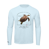 Hawksbill Sea Turtle Conservation Status shirt | Mens Recycled Solar Performance