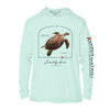 Hawksbill Sea Turtle Conservation Status UPF 50+ Sun Protection Hoodie Youth