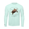Hawksbill Sea Turtle Conservation Status shirt | Mens Recycled Solar Performance