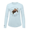 Hawksbill Sea Turtle Conservation Status Shirt | Womens Recycled Solar Performance