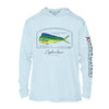 Mahi Mahi Dolphinfish Conservation Status Hoodie | Mens Recycled Solar Performance