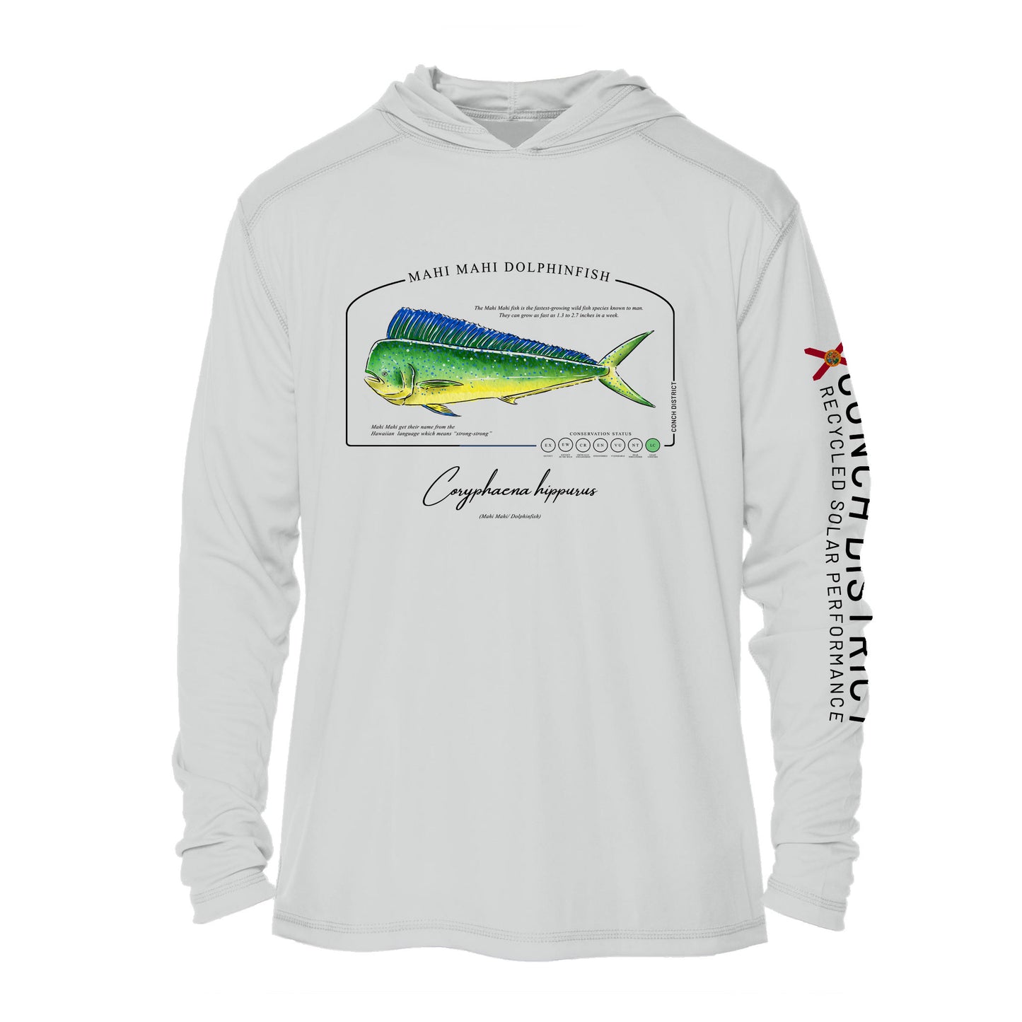 Mahi Mahi Dolphinfish Conservation Status UPF 50+ Sun Protection Hoodie Youth
