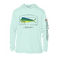 Mahi Mahi Dolphinfish Conservation Status Hoodie | Mens Recycled Solar Performance
