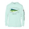 Mahi Mahi Dolphinfish Conservation Status Hoodie | Mens Recycled Solar Performance