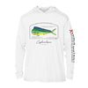 Mahi Mahi Dolphinfish Conservation Status Hoodie | Mens Recycled Solar Performance