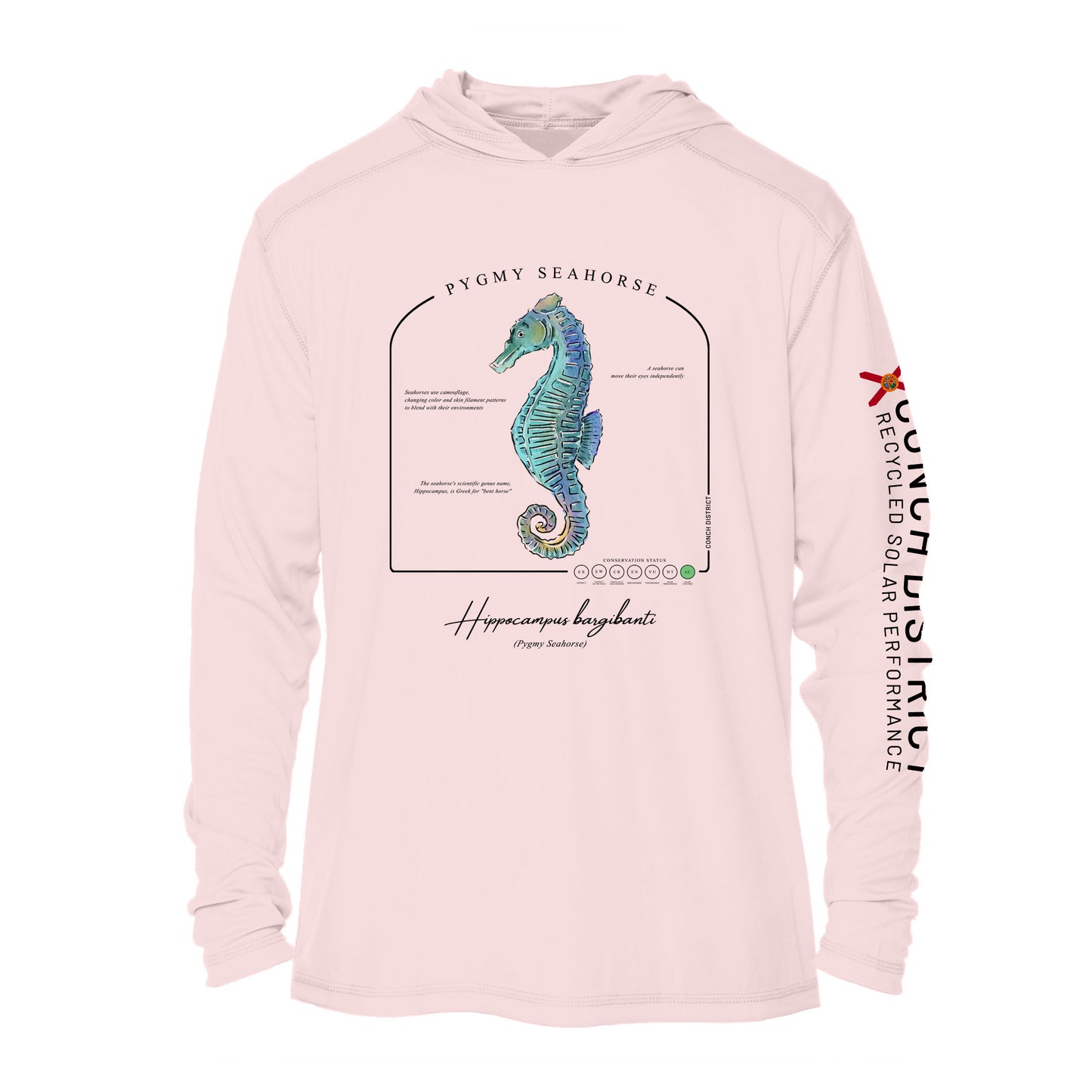 Pygmy Seahorse Conservation Status UPF 50+ Sun Protection Hoodie Youth