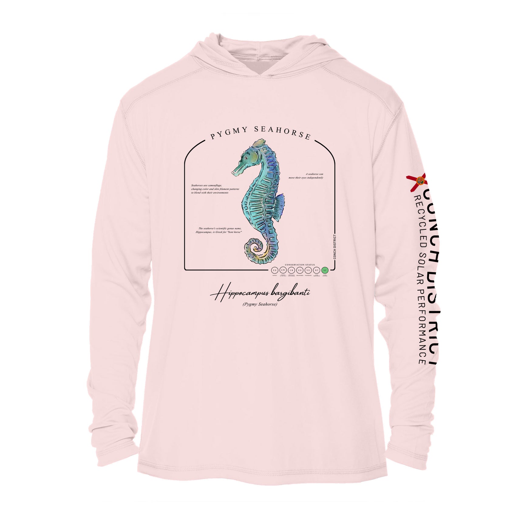 Pygmy Seahorse Conservation Status UPF 50+ Sun Protection Hoodie Youth