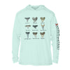 Shark Tooth Identification UPF 50+ Sun Protection Hoodie Youth