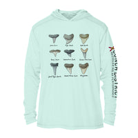 Shark Tooth Identification UPF 50+ Sun Protection Hoodie Youth
