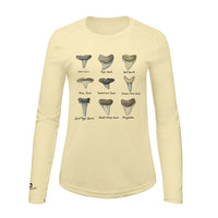 Shark Tooth Identification Shirt | Womens Recycled Solar Performance