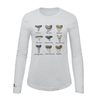 Shark Tooth Identification Shirt | Womens Recycled Solar Performance