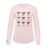 Shark Tooth Identification Shirt | Womens Recycled Solar Performance