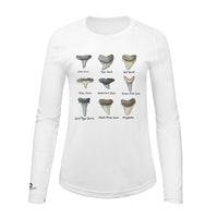 Shark Tooth Identification Shirt | Womens Recycled Solar Performance