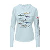 Types of Sharks Hoodie | Womens Recycled Solar Performance