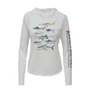 Types of Sharks Hoodie | Womens Recycled Solar Performance
