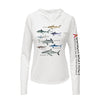 Types of Sharks Hoodie | Womens Recycled Solar Performance
