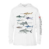 Types of Sharks UPF 50+ Sun Protection Hoodie Youth